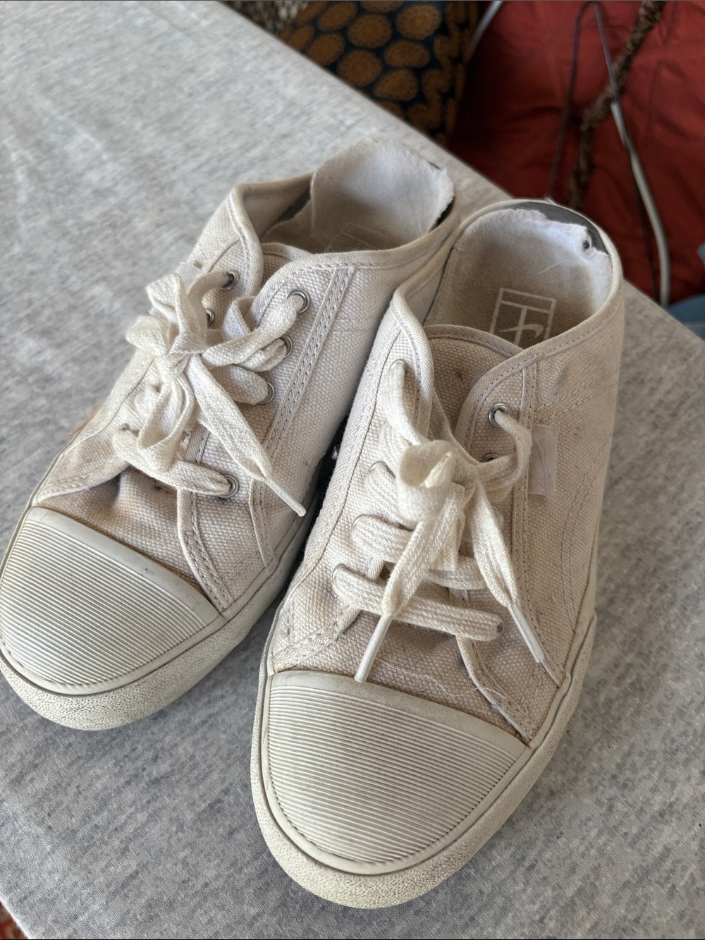Nike Women's Canvas Sneakers in Off-White